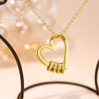 Collier Prénom Personnalisé Cœur – Cadeau Maman avec Prénoms Enfants
